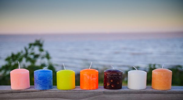 Velas aromaticas redondas